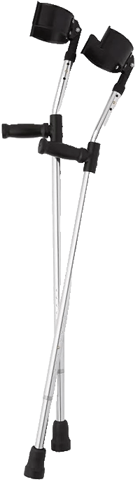 a picture of a set of forearm crutches